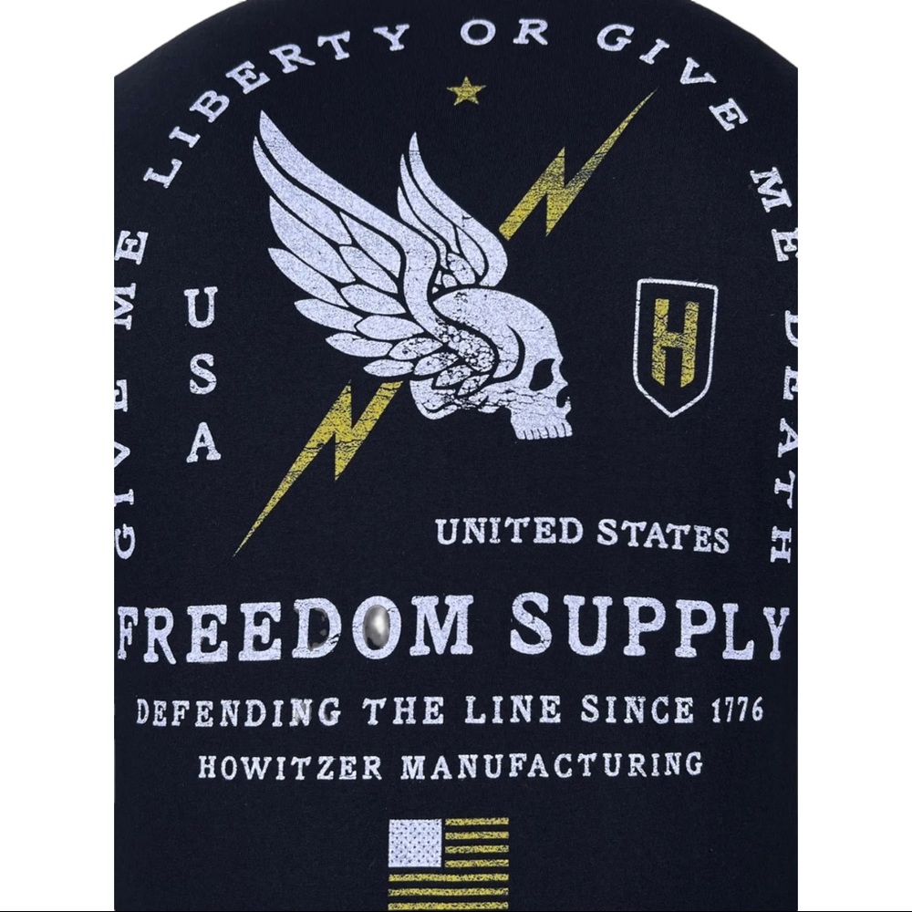 Howitzer Style Men's T-Shirt Freedom Line Military Grunt MFG - Picture 6 of 10